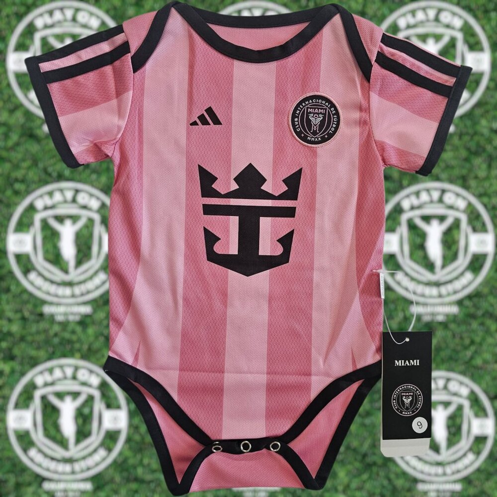 Baby Inter Miami 2025 Home Messi Bodysuit
